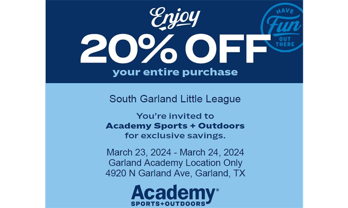 Academy Sports + Outdoors 20% Off Coupon