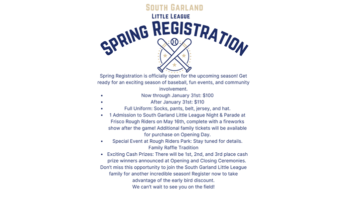 2025 Spring Registration